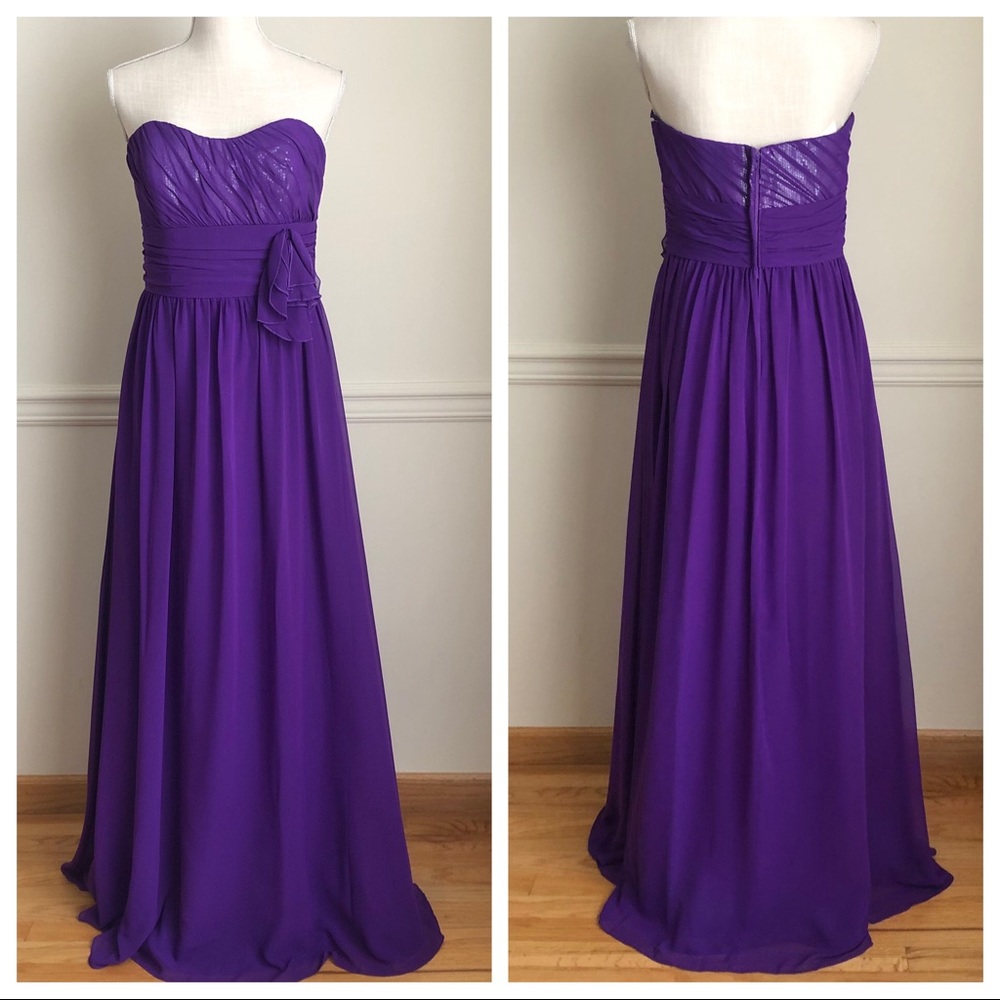Alfred Angelo Formal Maxi Purple (Viola) Dress, S8